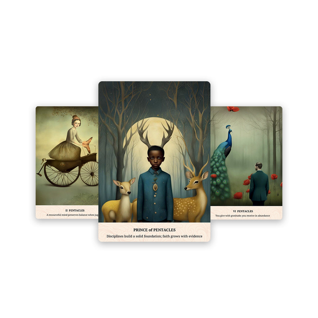 Being heartbroken is a perplexing experience, often leaving us with limited mental and intellectual resources to navigate the grief. Much like reaching for a first aid kit to address physical wounds and stop the bleeding, this deck is crafted with the same intention –to bring you solace and support during challenging times, akin to a “Patch and Go First Aid Kit” for the heart.