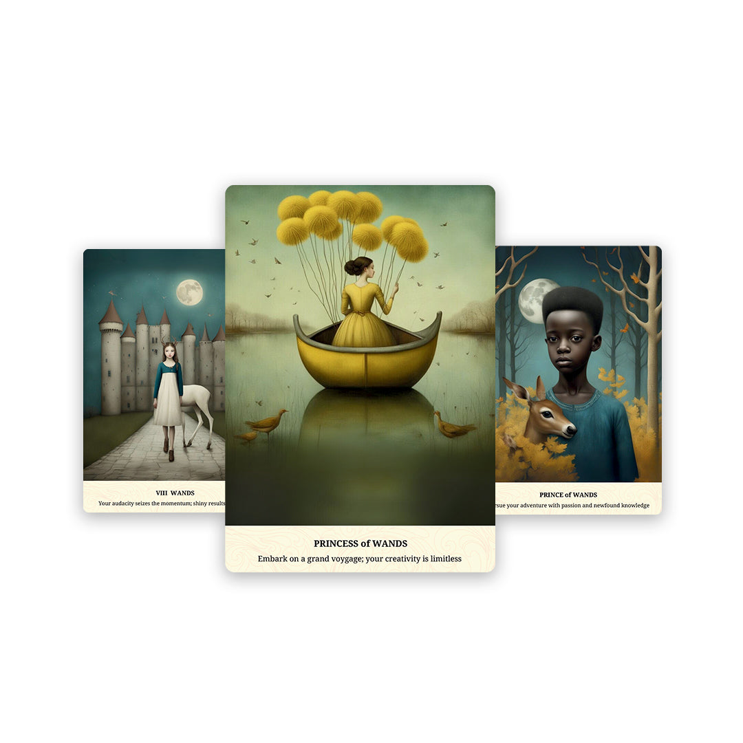 Being heartbroken is a perplexing experience, often leaving us with limited mental and intellectual resources to navigate the grief. Much like reaching for a first aid kit to address physical wounds and stop the bleeding, this deck is crafted with the same intention –to bring you solace and support during challenging times, akin to a “Patch and Go First Aid Kit” for the heart.